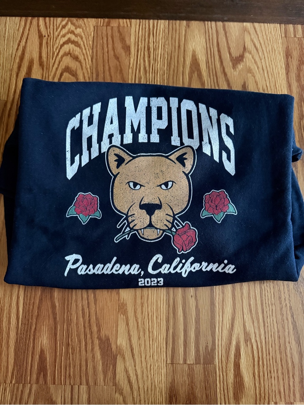 Bar Stool PSU Champions Pasadena, California 2023 Graphic crewneck - navy